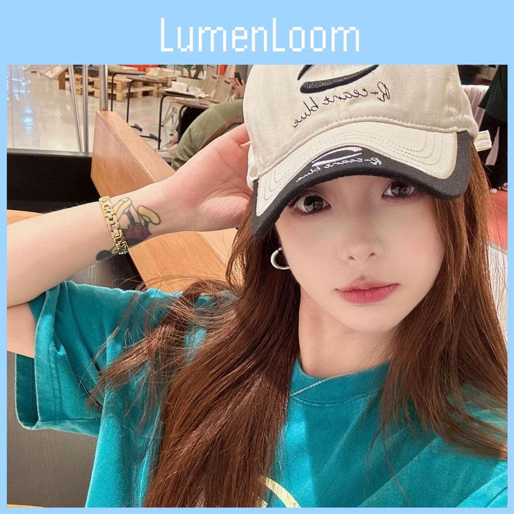 Pattern Rceant Stylish Baseball Cap Cotton Embroidered Sunshield Fashionable