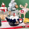 Christmas Ceramic Tea Kettle Set Cute Cartoon Ceramic Cold Water Utensil Christmas Kettle Gift Gift