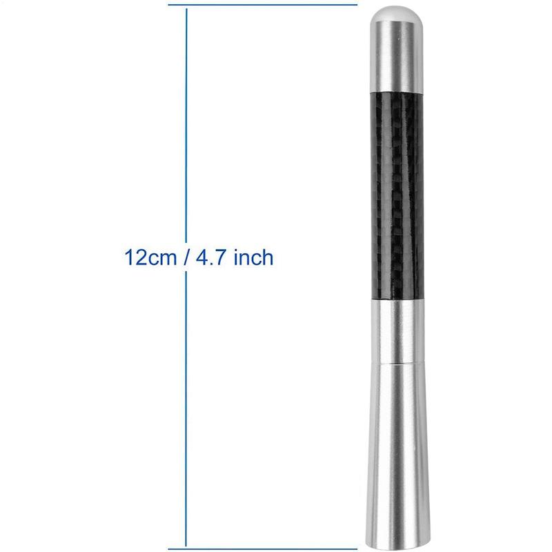 Cars Radio Antenna Carbon Fiber Polished Black Finish Car Truck Antennas Pickup Media Player Audio HD Radio Tuner Amplifier