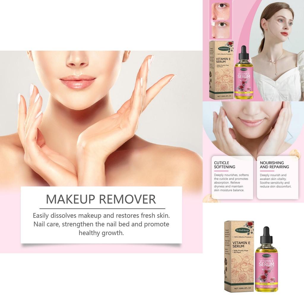 Woodsleep Rose Vitamin E Oil Essence For Radiant Skin Hydration And Nourishment 60ml Bottle