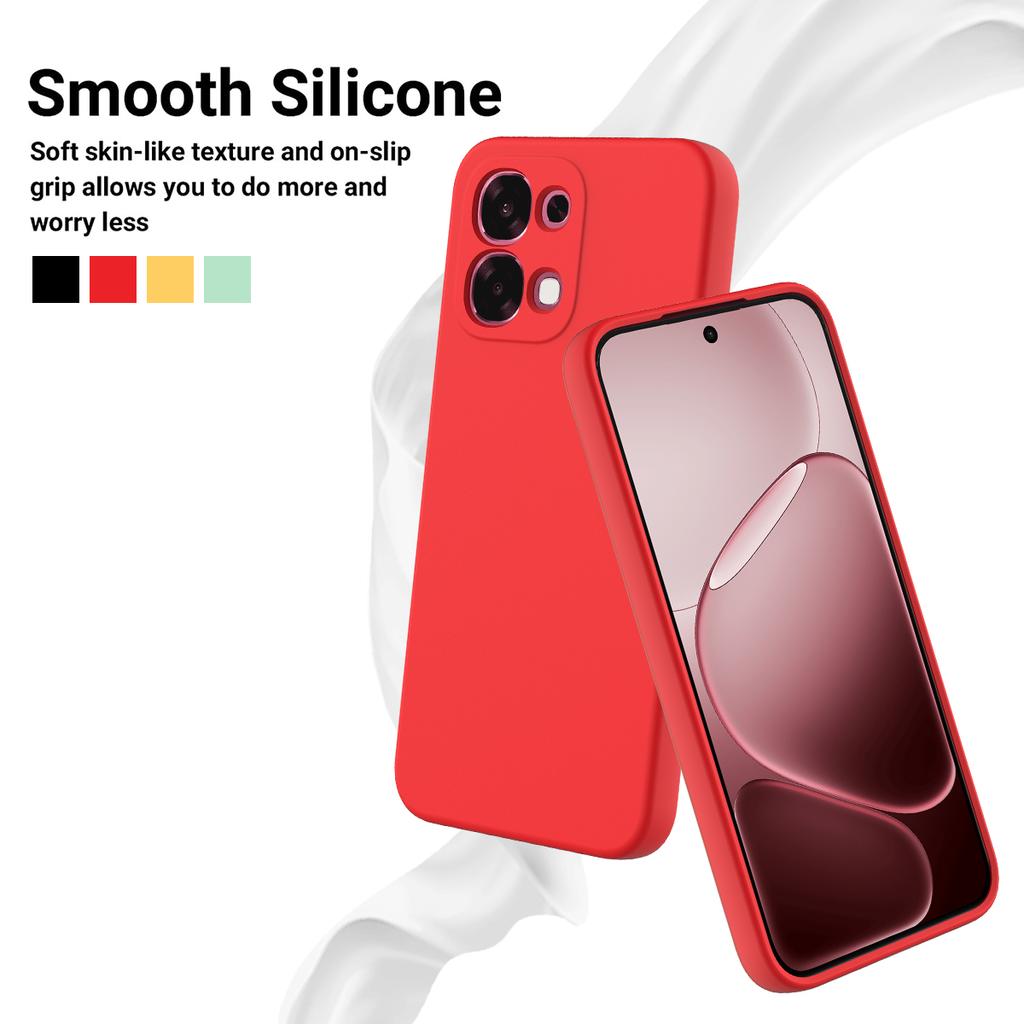 For Oppo F31 5G/A6 Pro 5G/4G Liquid Silicone Case Phone Back Cover with Hand Strap