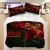 Ronaldo's Triumph Three-piece Set (1 * Duvet Cover + 2 * Pillowcase, Without Core) Duvet Cover and Pillowcase Christmas Birthday Gift