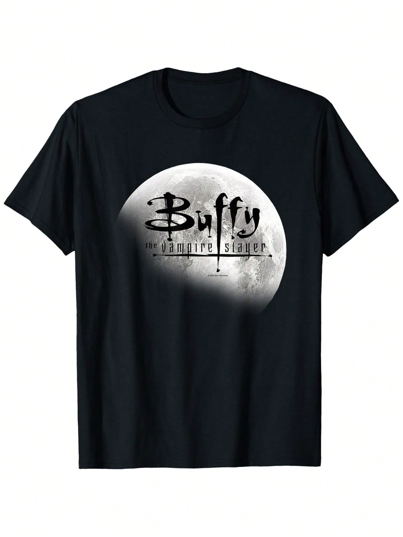 Buffy The Vampire Slayer Full Moon Logo TShirt Unisex Cotton Blend Casual Crew Neck Slight Stretch All Season Knit Fabric Top 4XL