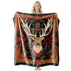 Christmas Themed Flannel Fleece Blanket Nap Throw Customizable Home Use