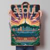 Seoul Travel Art Deco Style Metal Poster Custom Wall Art Retro Vintage Tinplate Signs for Man Cave Room Ornaments Desk Decor