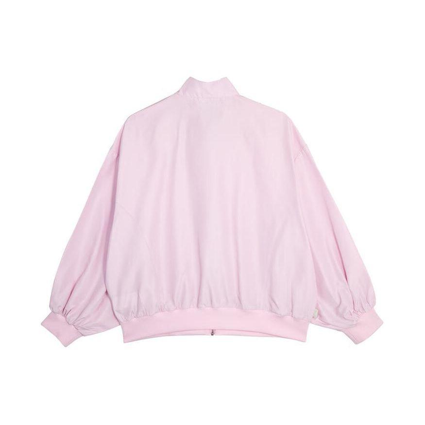 Puma Nfuse Jackets Solid Color Loose Fit Lapel Zipper Jacket Women jackets Light-Pink 628392-93