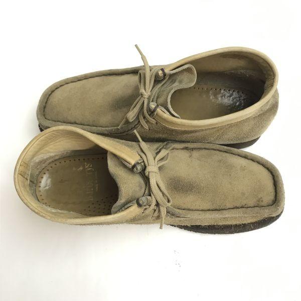 Made in Japan Vintage Burberrys Suede Leather Wallabee Desert Boots Beige Size 5.5 24.0 24.5(USED)