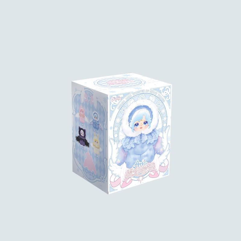 Dumia Snow Trail Secret Language Series Blind Box Lovely Vinyl Plush Doll Skeleton Movable Angel Girl Birthday Gift