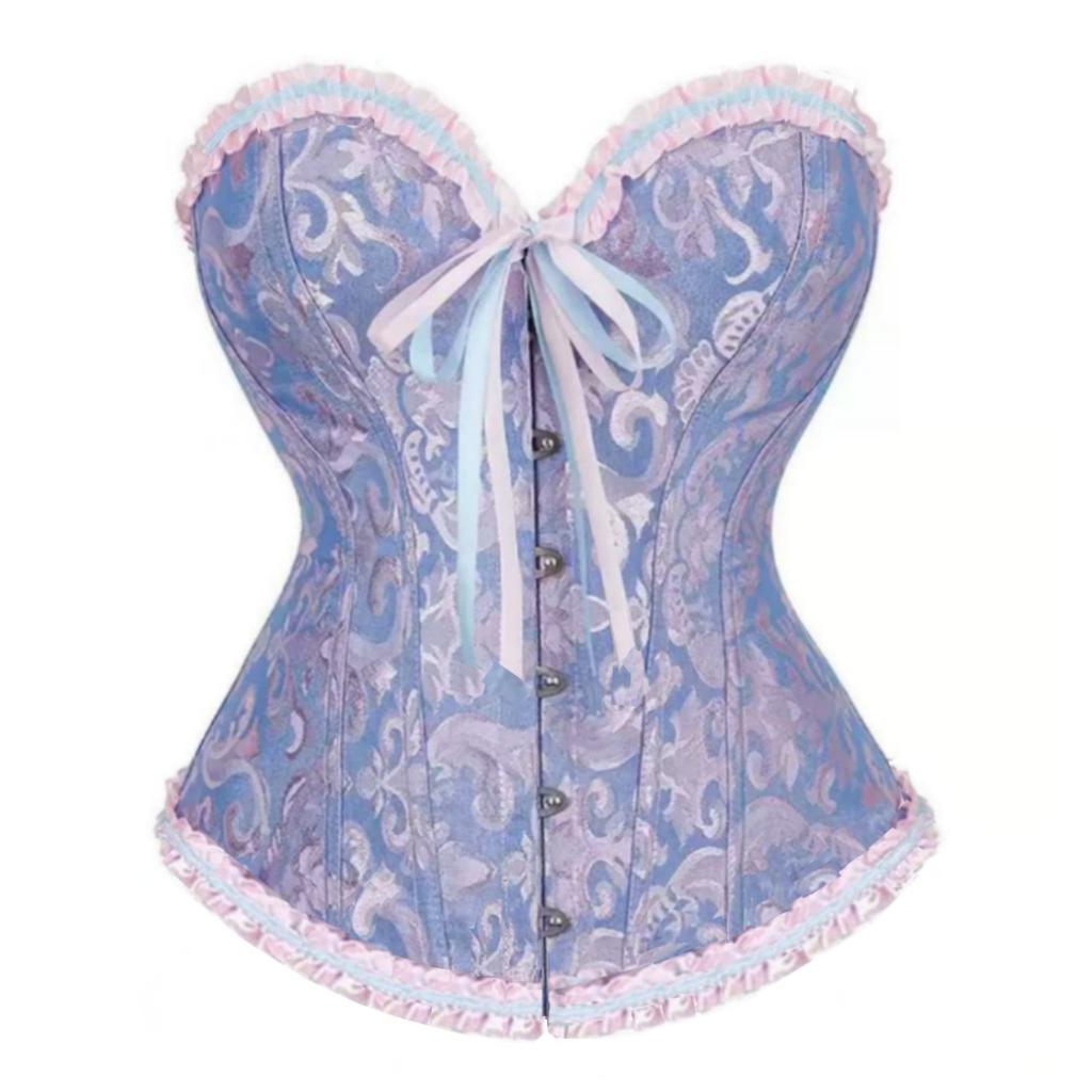 Women S Lace Corset Bustier Waist Trainer Body Shaper