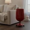Kelchglas Mülleimer NoBend Design Druckdeckel Hoher Ständer Stiel Müllbehälter für Wohnzimmer