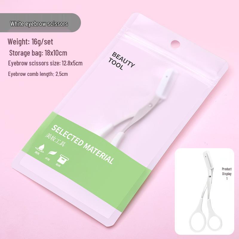 Eyebrow Shaping Kit: Beginner Scissors, Razor, and Comb Tools