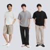 GXG Men's Textured Round Neck Short Sleeve T-Shirt