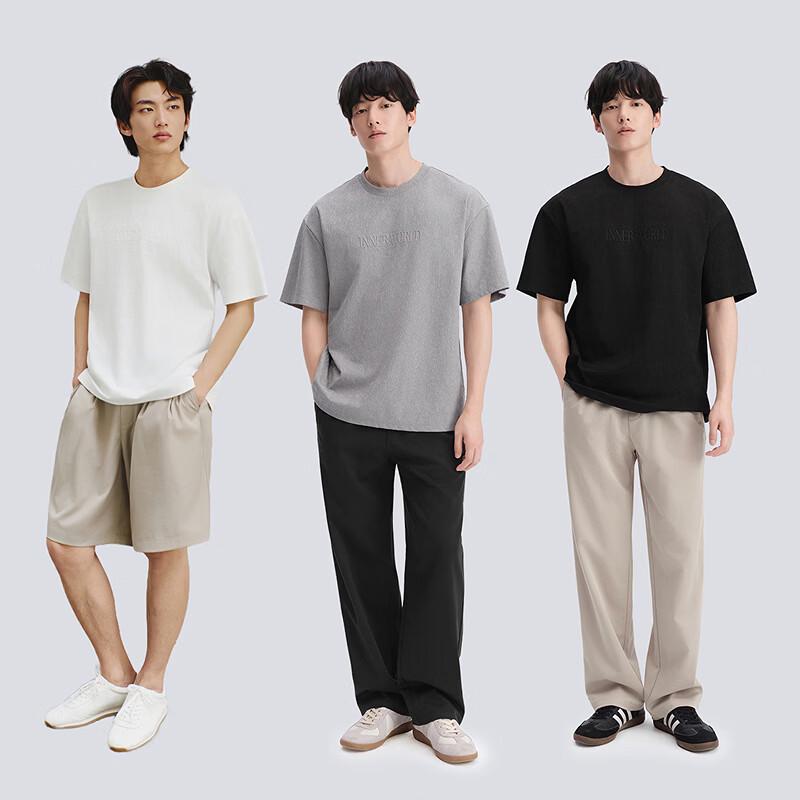 GXG Men's Textured Round Neck Short Sleeve T-Shirt
