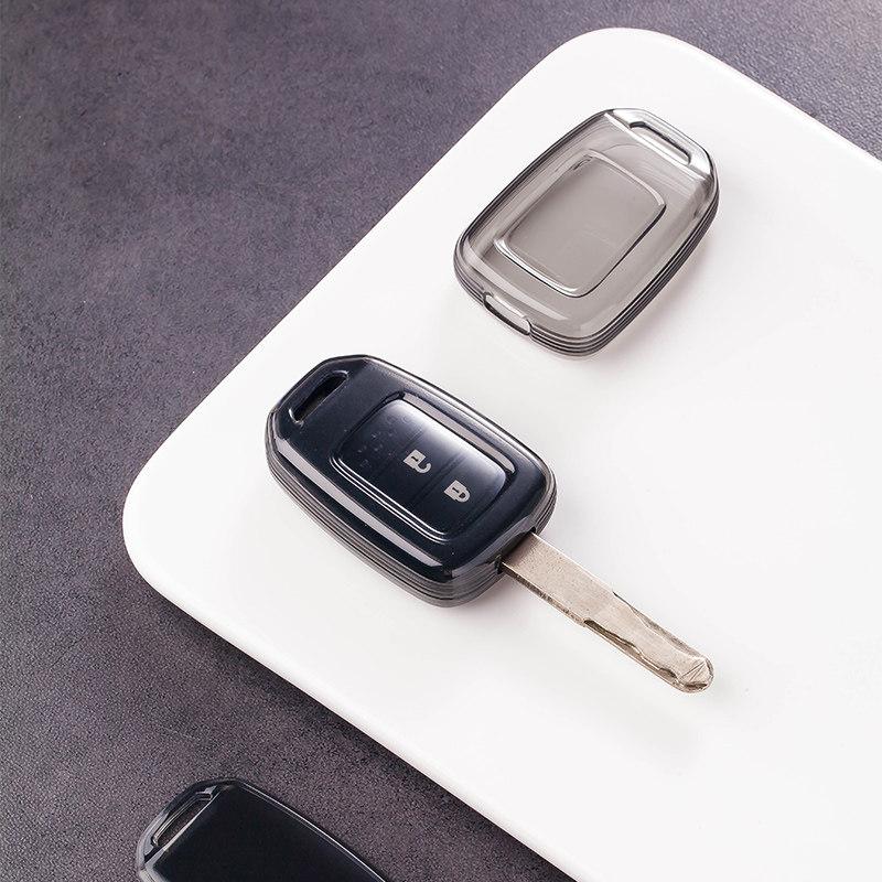 Transparent Black Tpu For Honda Accord 2013- Civic Xrv City Crv 2013 2014   Car Key Case Cover Holder Accessories
