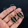 Dico Glass Earrings Gemstone Jewelry, 999 Copper Wire Wrapped Earrings, Handmade Beautiful Jewelry Earrings