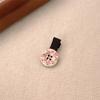 Korean Rose Flower Hair Duckbill Clip Acetic Acid Small Flower Side Clip Simple Temperament Bangs Hairpin Styling Accessories