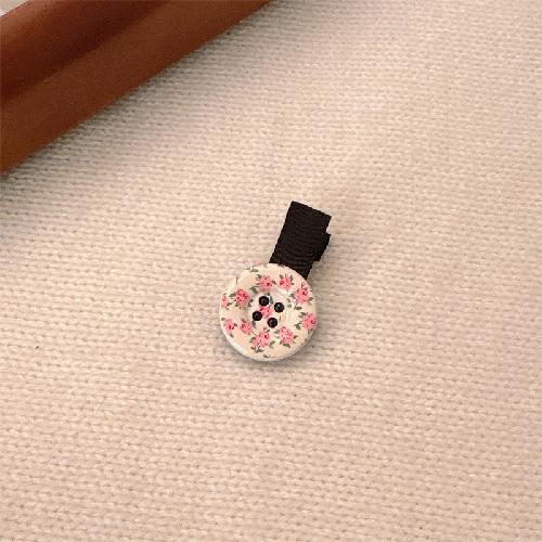 Korean Rose Flower Hair Duckbill Clip Acetic Acid Small Flower Side Clip Simple Temperament Bangs Hairpin Styling Accessories