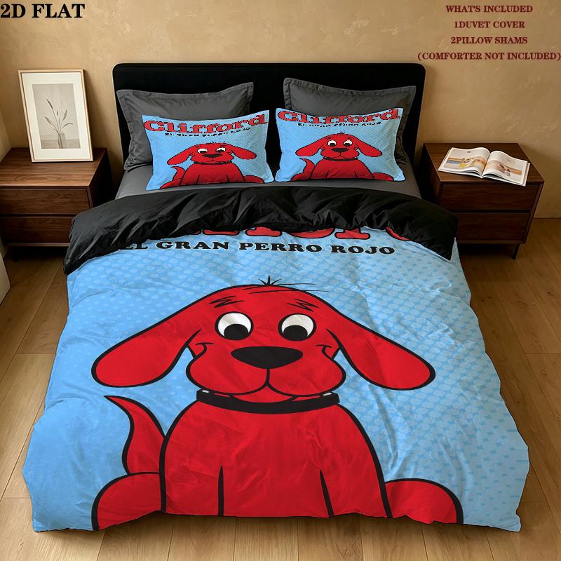 Pimpa Bedding Quilt Set Quilt Cover Pillowcase Home Decoration Birthday Gift (1 * duvet cover + 2 * pillowcase, without core)