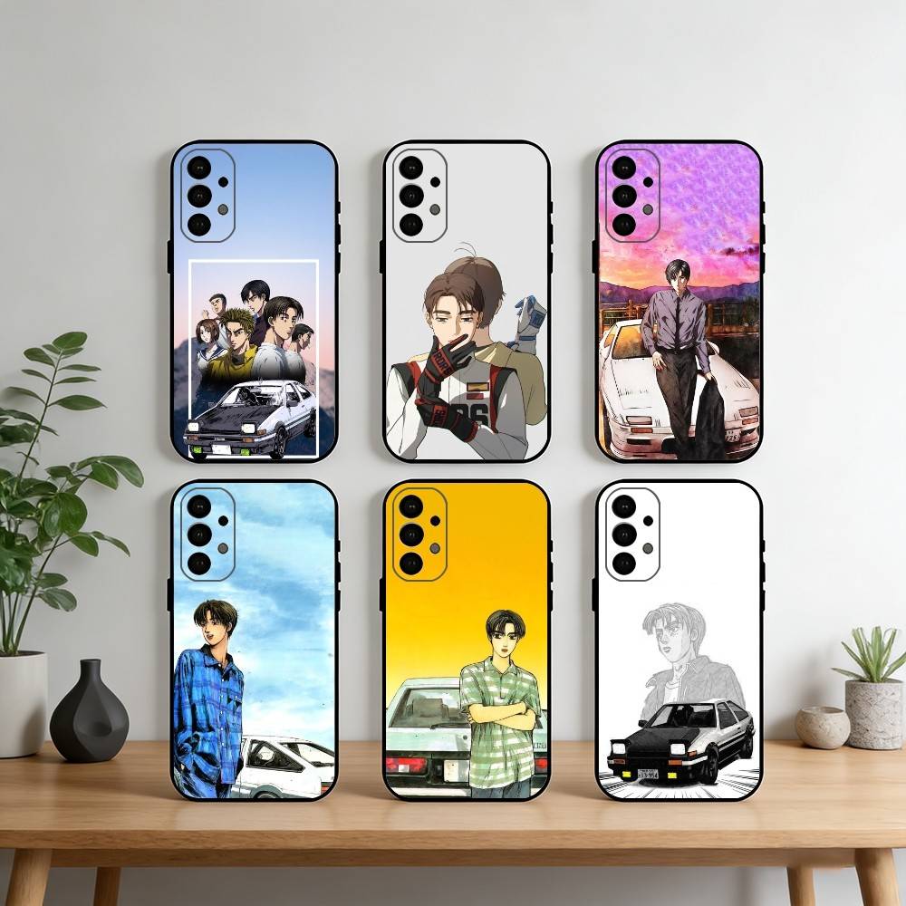 Hot Anime Initial D AE86 Phone Case For Samsung S25,S24,S21,S22,S23,S30,Ultra,S20,Plus,Fe,Note,10,9,5G Black Cover