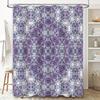 Beautiful Blue White Lace Pattern Shower Curtain Perfect for Your Bathroom Decor!