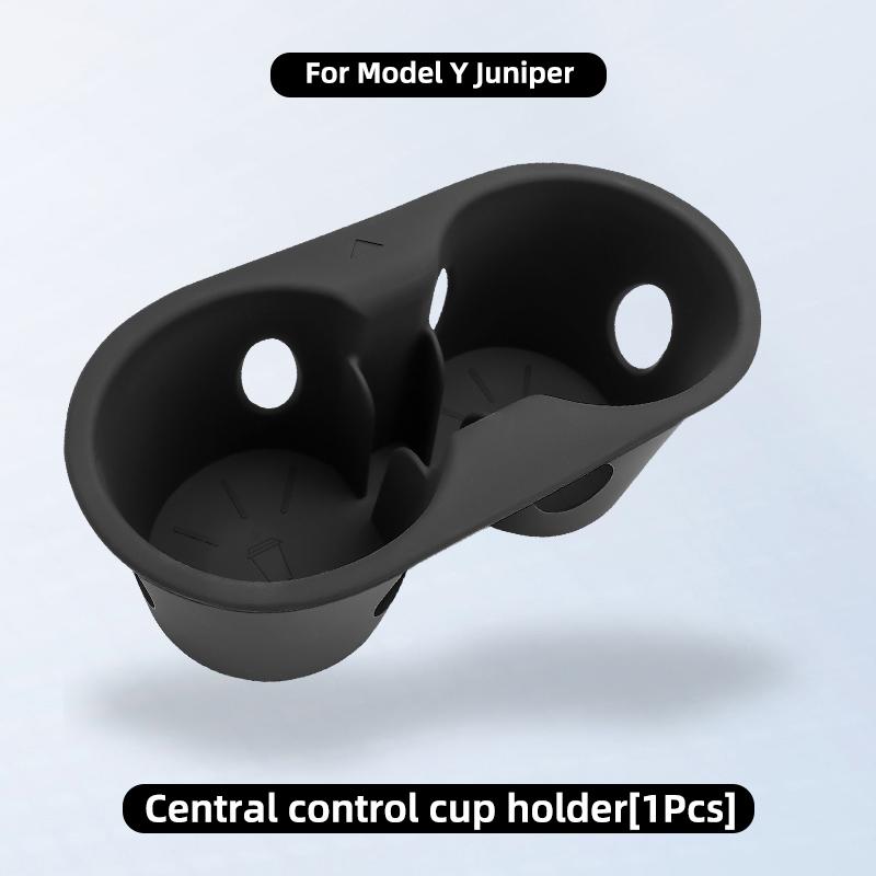 For Tesla Model Y Juniper YL 2026 Water Cup Holder Silicone Cup Holder Central Control Water Cup Holder Interior Accessories