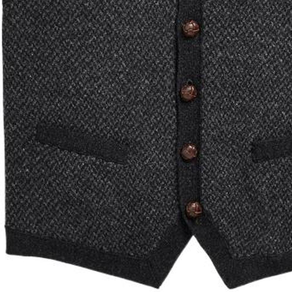 Polo Ralph Lauren FW22 Button Knit Pocket Vest Men vest Black MNPOSWE1CM20050-001