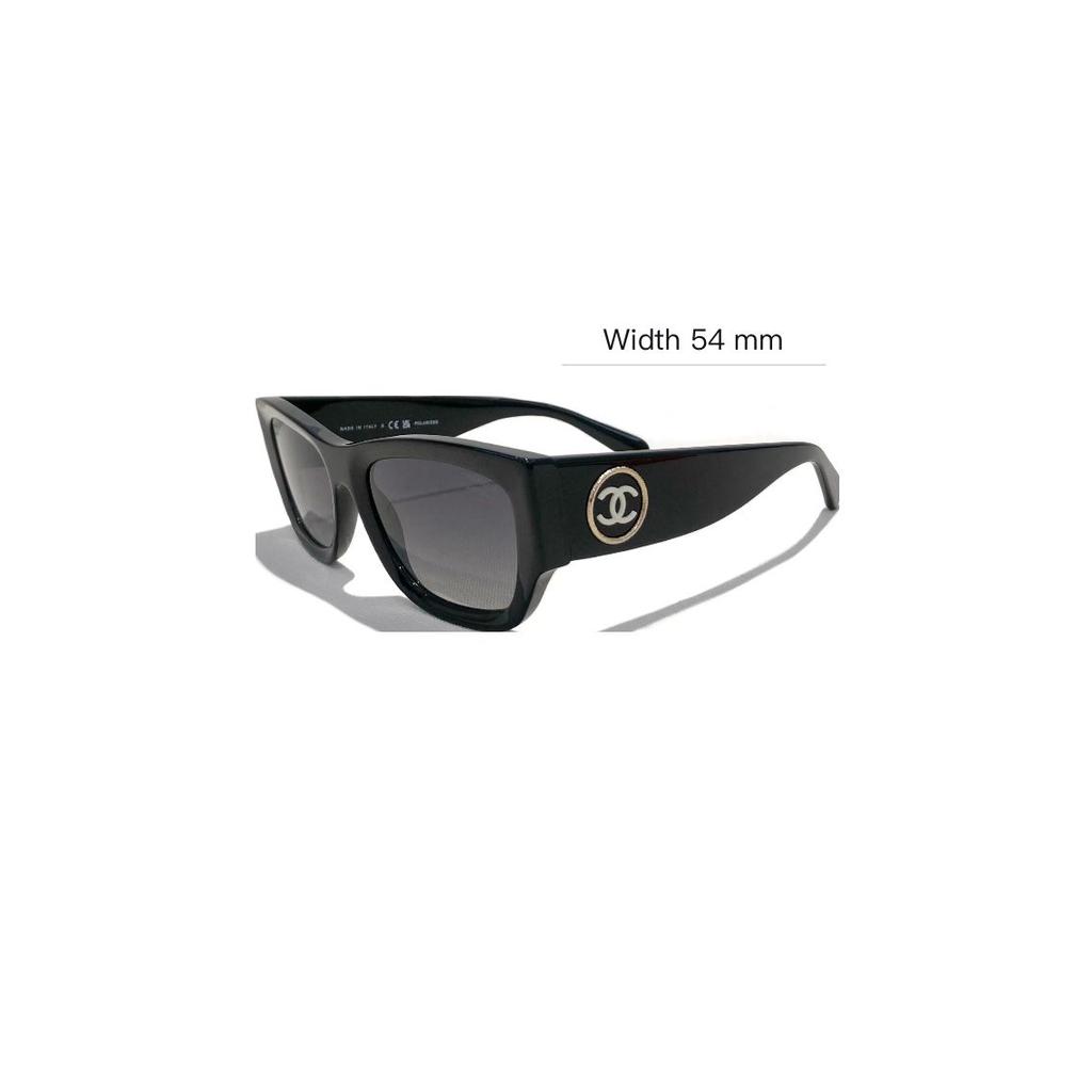 Chanel Classic Double C Logo Irregular Shape Sunglasses Women sunglasses Black CH5507-C622S8