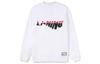 Li Ning Sweatshirts Men's White Crew Neck Moderate Regular AWDRA57-6