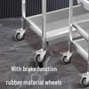 Yunshen 2-Tier Commercial Stainless Steel Service Cart