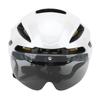 Cycling Helmet MIPS Technology Bike Helmet with LED Light Goggles for Mountain Road Bike Black