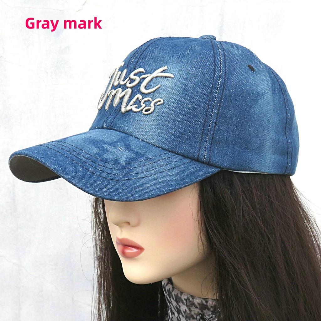 

Mlb Embroidered Denim Baseball Cap With Adjustable Fit For Casual Wear