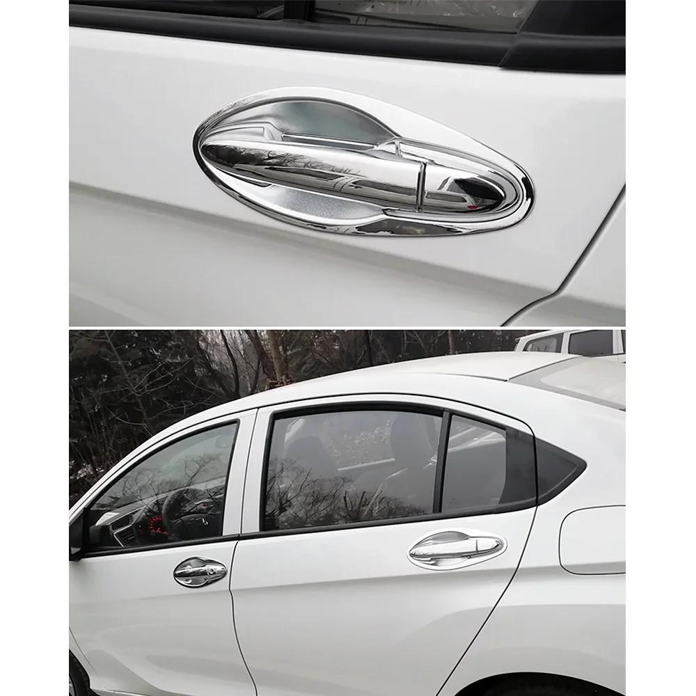 For Honda City GM4 GM5 GM6 2014-2020 Chromium Styling Exterior Door Handle Cover Door Bowl Trim Moulding Frame Bezel