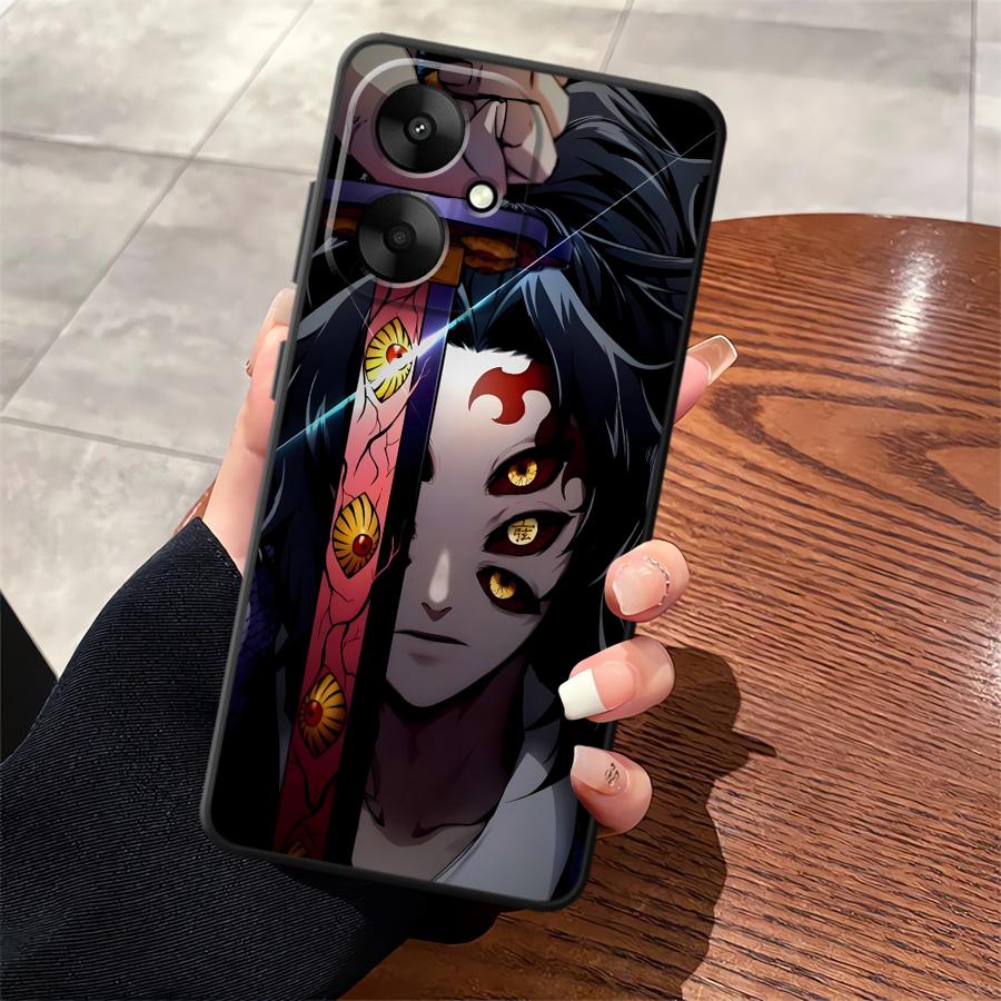 Soft Back Phone Cover Case for Xiaomi Redmi 10 9A 9C K40 K50 Gaming 13C K60 9T 12C A5 A1 A2 Plus 12 Demons Anime Slayer