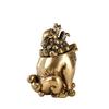 1Pc Small Antique Mythical Beast Figurines Incense Burner Brass Hollow Holder with Cover Retro Home Decor Sandalwood Censer