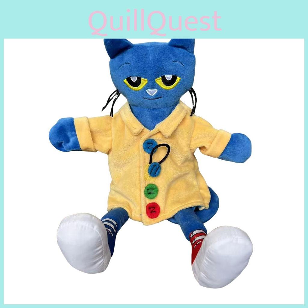 Pete Cat The Hand Puppet Plush Toy Soft Stuffed Animal Doll Kids Cartoon Gift