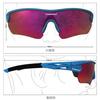 [OUTDOORSPARTA] Sports Sunglasses (8. Blue bezel with color points, all-lens mirror pink)