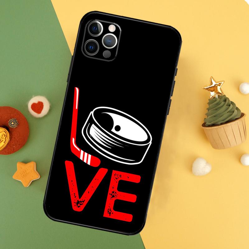 

Ice Hockey Player Phone Case For iPhone 17 17Air 16 16E 15 14 13 12 11 Pro Max 12 13 Mini Shockproof Cover iPhone 16 Pro
