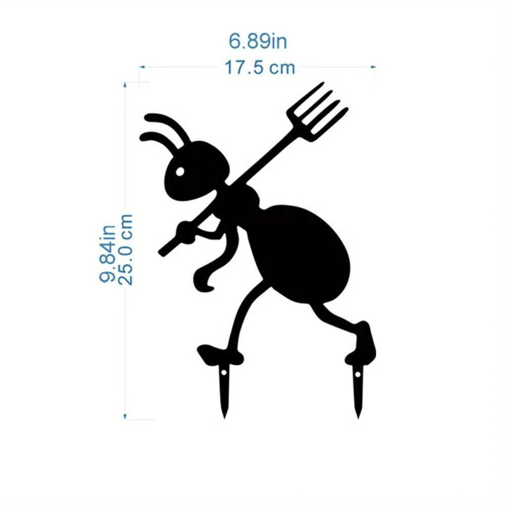 Outdoor Metal Garden Stakes Animals Set of 1, Rustic Iron Yard Silhouettes for Lawn, Christmas Decor, Ground Mount, No Power Needed, Creative Patio