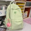 Schoolbag New Ins Style Niche Backpack Female Cute Embroidery Large Capacity Schoolbag Junior High School Student Leisure Travel Backpack