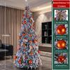 Retractable Folding Christmas Tree with Lights - Easy Setup for a Cozy Holiday Atmosphere