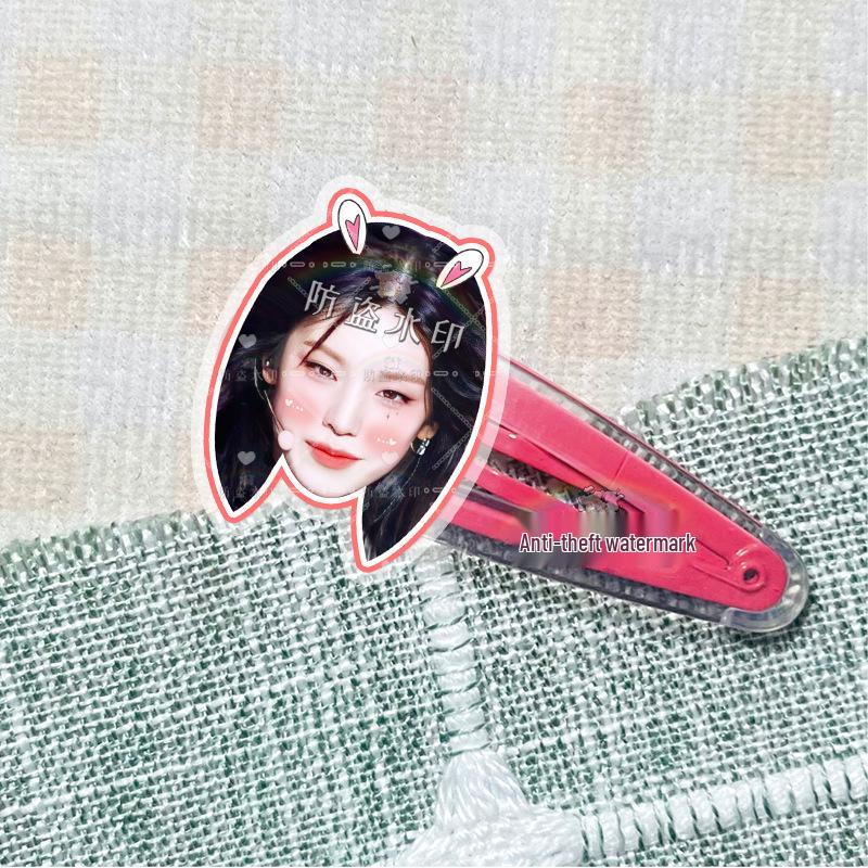 ITZY Yeji & Yuna Star Acrylic Hair Clips - Concert Support Accessories