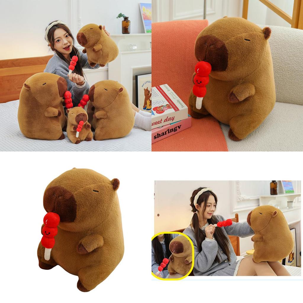 Adorable Yellow Capybara Plush Toy Soft And Cuddly Stuffed Animal Pillow Gift