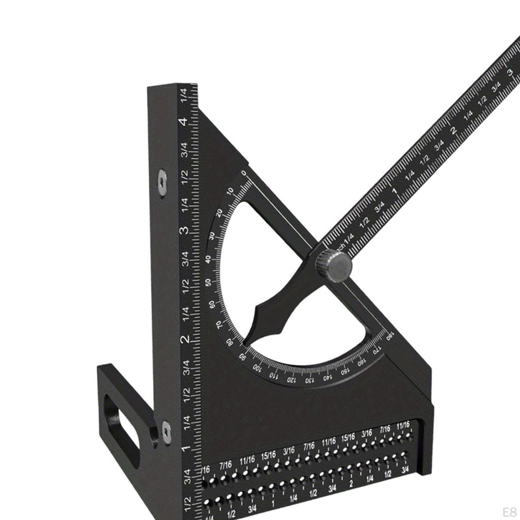 Measuring Triangle, Square, Carpenter's Tool, Adjustable Protractor for Woodworking Projects