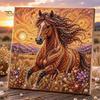 Artistic Home Wall Decoration Animal Faux Pearl Art DIY Kit, Cute Painting Exquisite Sparkling 3D Flowers Crafting Kit for Adults, Decor Desktop