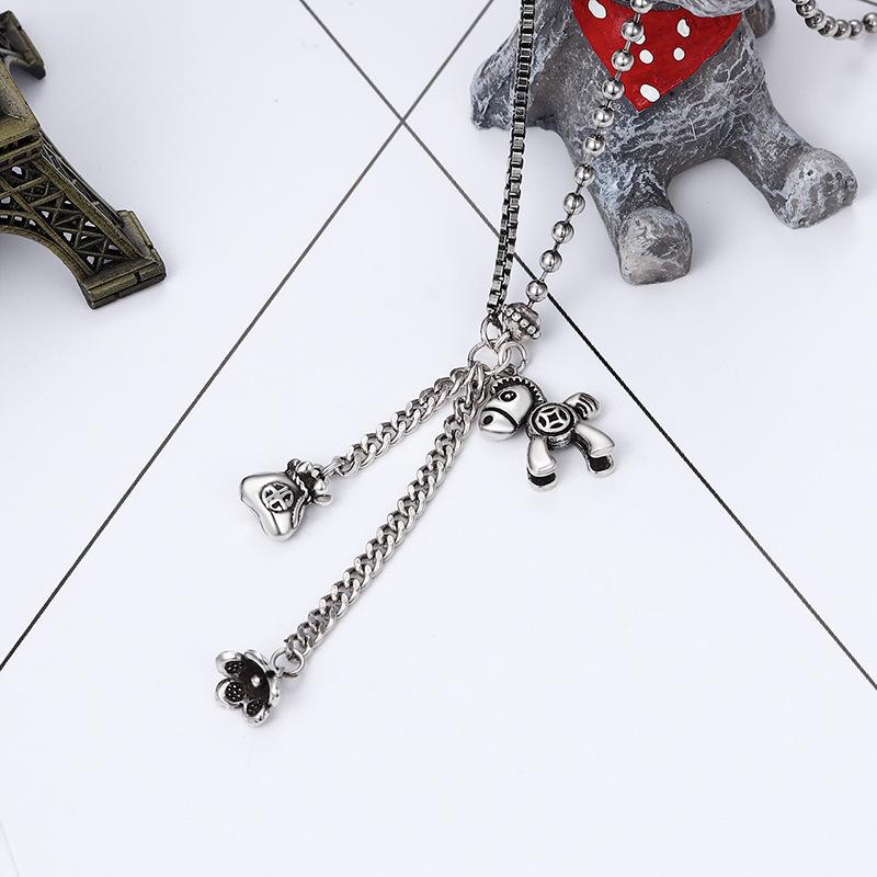 Vintage Imitation Thai Necklace Fashionable Multi-layer Pony Flower Money Bag Women's Jewelry