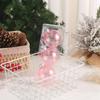 8cm Laser Christmas Balls Pendant Shatterproof Reusable Colorful Christmas Hanging Balls Elegant Plastic Xmas Tree Pendants