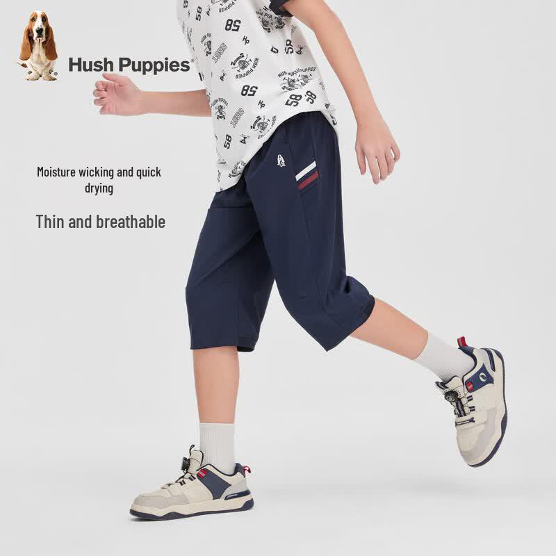 Hush Puppies Boys' Quick-Dry Capri Sports Shorts