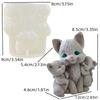 Mushroom shaped house candle silicone mold rabbit mushroom house molds Easter gift Mushroom house rabbit resin Gypsum mould