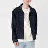 Levis FW22 Solid Color Button-Down Denim Jacket Men Jacket Dark-Blue A2699-0002