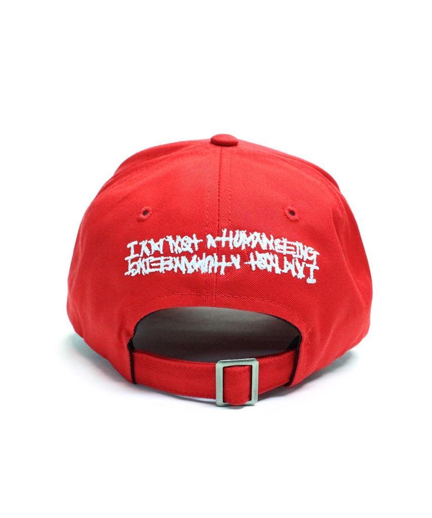 Aimnaseohyumeonbiing The Legendary Out Patched 2 Cap - Red